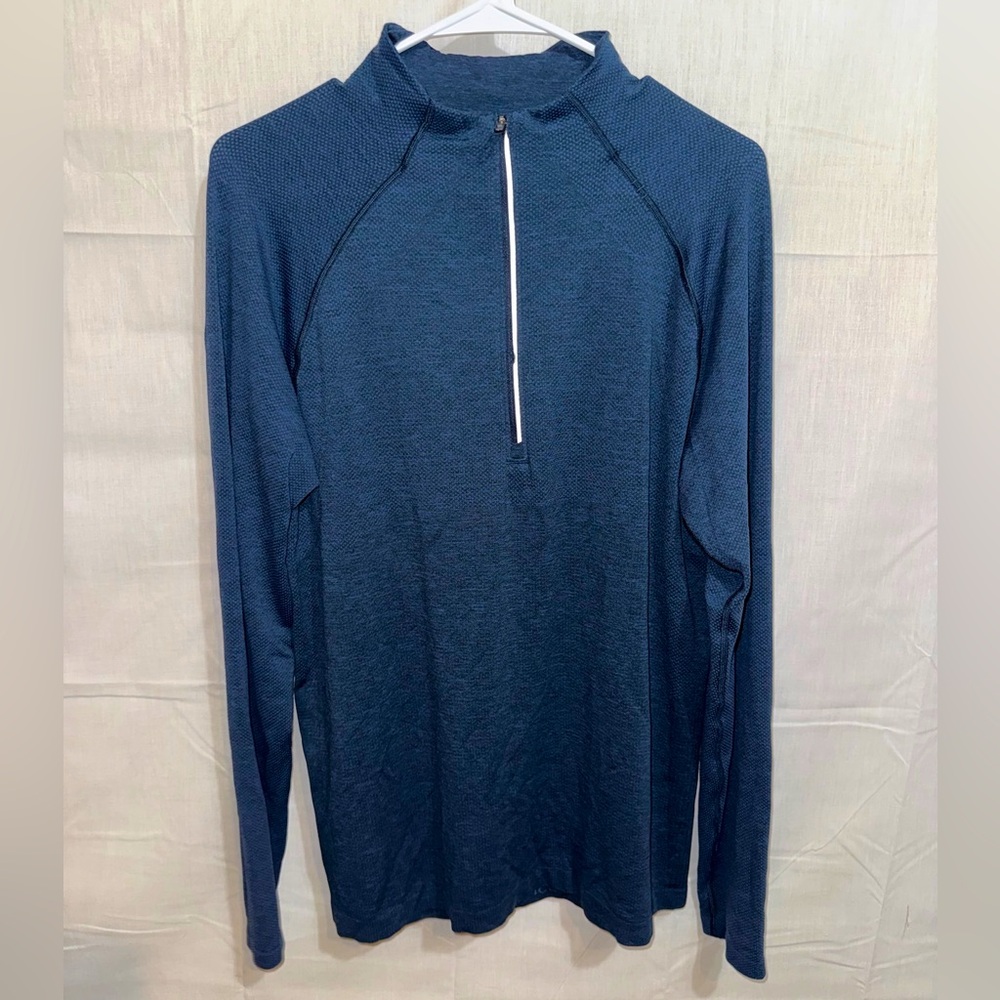 Men’s Lululemon Blue Quarter-Zip Performance Pullover